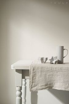 Truly Grey Hem Linen Table Cloth (C13168) | €132