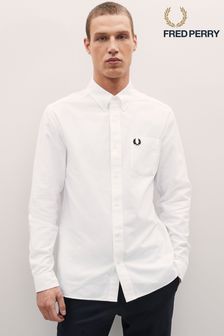 Белый - Оксфордская рубашка Fred Perry (C13443) | €147