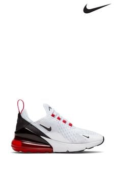 Nike Red/White Air Max 270 Youth Trainers (C13477) | DKK816