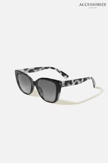 Accessorize Greta Classic Cateye Black Sunglasses (C13589) | KRW24,600