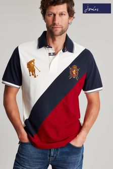 Joules Blue New Embellished Polo With Sash (C13969) | 67 €