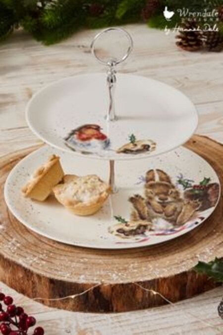 Wrendale White Royal Worcester Wrendale Robin & Bunny Cake Stand (C14625) | €61