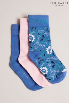 Ted Baker Blue Meg Triple Socks Set (C15054) | €32