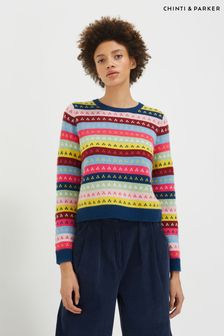 Chinti & Parker Multicolour Striped Wool Cashmere Jumper (C15094) | 336 €