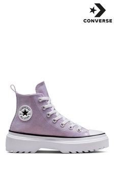 Converse Lilac Purple Lugged Lift Youth Trainers (C15269) | $107