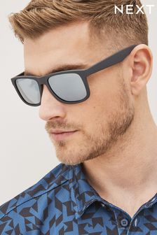 Grey Square Polarised Sunglasses (C15339) | kr167