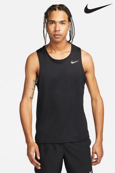 Czarny - Podkoszulek do biegania Nike DriFIT Miler (C15361) | 175 zł