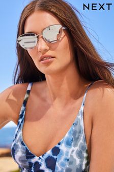 Silver Metal Cateye Frame Sunglasses (C15422) | 9 €