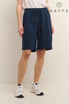Kaffe Blue Liny Linen Blend Shorts (C15788) | €63