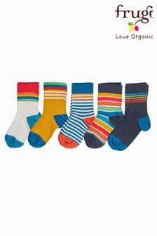 Frugi Organic Cotton Rib Socks 5 Pack (C15798) | $30 - $31