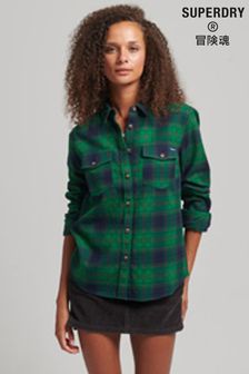 Superdry Green Vintage Classic Lumberjack Shirt (C16175) | kr611