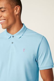 Light Blue Pique Polo Shirt (C16586) | €13