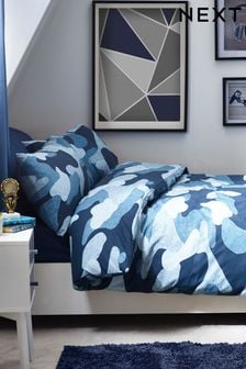 Navy Camouflage Duvet Cover and Pillowcase Set (C16599) | €15.50 - €23.50