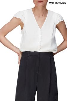Whistles White Frill Sleeve Top (C16921) | 93 €