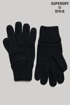 Superdry Vintage Logo Black Gloves (C18166) | $21