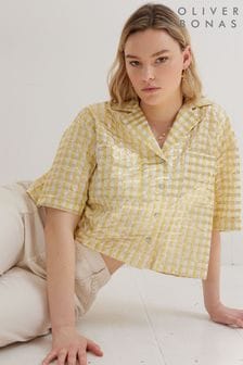 Oliver Bonas Yellow Striped Boxy Shirt (C18170) | 42 €