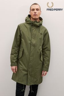 Fred Perry Green Shell Parka Jacket (C18187) | $371