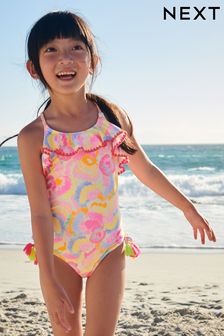 Pink Frill Swimsuit (3mths-16yrs) (C18208) | AED51 - AED67