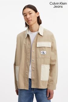 Коричневая свободная куртка в стиле милитари Calvin Klein Jeans (C18230) | €88
