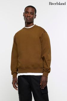 River Island Brown Wool Blend Sweatshirt (C18231) | €24