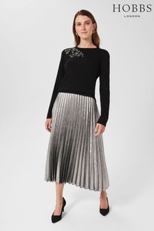 Hobbs Silver Annabella Skirt (C18325) | €178