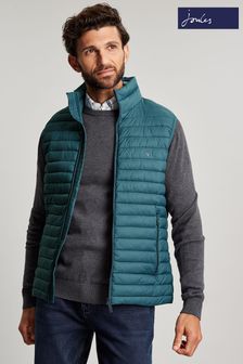 Joules Teal Green Snug Family Packable Puffa Gilet (C18333) | $107