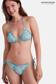 Niebieskie dwustronne majtki bikini Women'Secret z paseczkami po bokach (C18491) | 69 zł