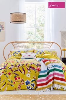 Joules Gold Homegrown Remedy Duvet Cover and Pillowcase Set (C18639) | €116 - €204