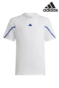Белый - Детская футболка Adidas Designed For Gameday (C18823) | €18