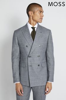 MOSS Slim Black & White Puppytooth Suit: Jacket (C18969) | €114