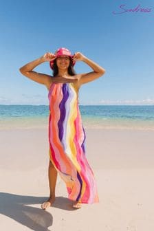 Sundress Pink Grace Viscose Dress In Marbella Mix Rainbow (C19136) | ₪ 605