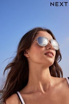 Silver Aviator Style Sunglasses (C20052) | ￥2,540