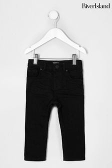 River Island Black Chrome Boys Skinny Jeans (C20508) | €19