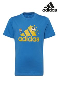 adidas Blue Junior x LEGO® Football Graphic T-Shirt (C20813) | $30