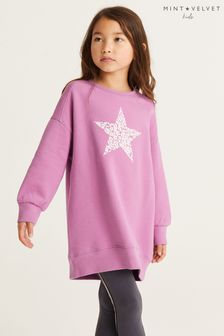 Розовое платье-свитшот со звездами Mint Velvet (C20846) | €34 - €39