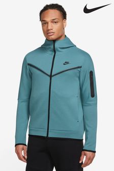 Сине-зеленый - Флисовое худи на молнии Nike Tech (C21002) | €138