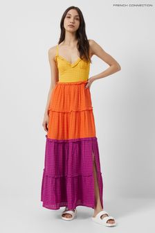 French Connection Purple Adira Birch Tiered Maxi Dress (C21011) | AED621