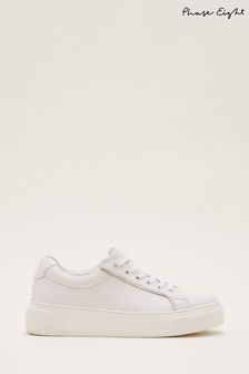 Phase Eight White Leather Trainers (C21067) | 120 €