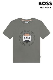 Boss Olive Green Tennis Logo T-shirt (C21233) | 70 € - 82 €