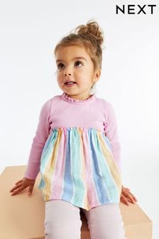 Regenbogenfarben - Langärmlige Bluse (3 Monate bis 7 Jahre) (C21236) | 10 € - 11 €