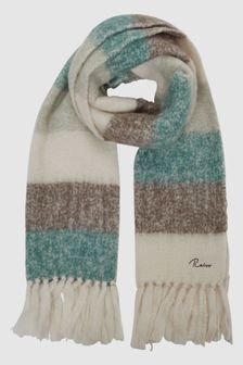 Reiss Sage Carlie Oversized Check Wool Blend Scarf (C21319) | €142