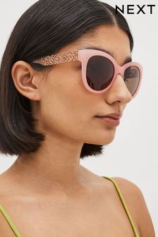 Visón/rosa - Gafas de sol con detalle de patilla con filigrana (C21361) | 21 €
