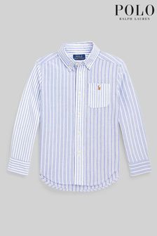 Niebieski CHŁOPCY koszula Polo Ralph Lauren z logo (C21657) | 250 zł - 280 zł