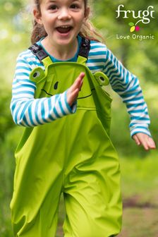 Frugi X The National Trust Green Frog Puddle Buster Trousers (C21684) | €37 - €40