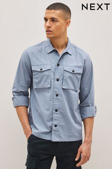 Blue Cotton Overshirt (C22208) | €20