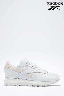 Reebok White Classic Leather Trainers (C22314) | $111