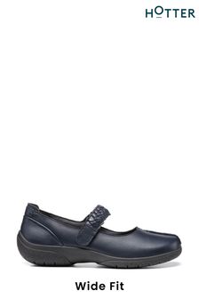 Hotter Navy Shake II Touch Fastening Wide Fit Shoes (C22374) | 500 zł