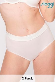 Sloggi Double Comfort Maxi Briefs 2 Pack (C22496) | $38