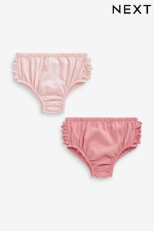 Pink Frill Knickers 2 Pack (0mths-2yrs) (C22606) | €6