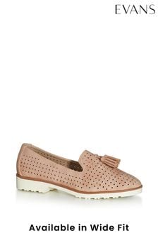 Evans Pink Wide Fit Perforated Loafers (C22670) | 27 €